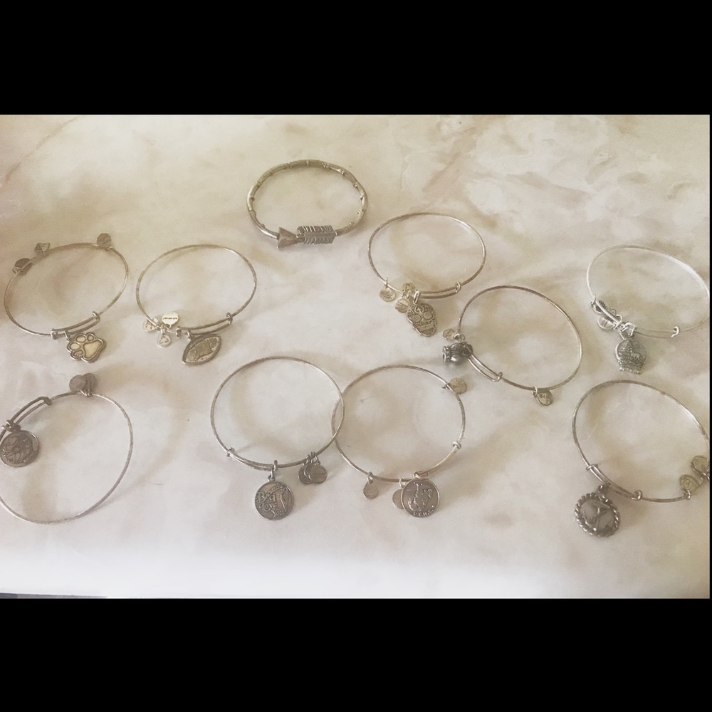 10 Alex & Ani bangles